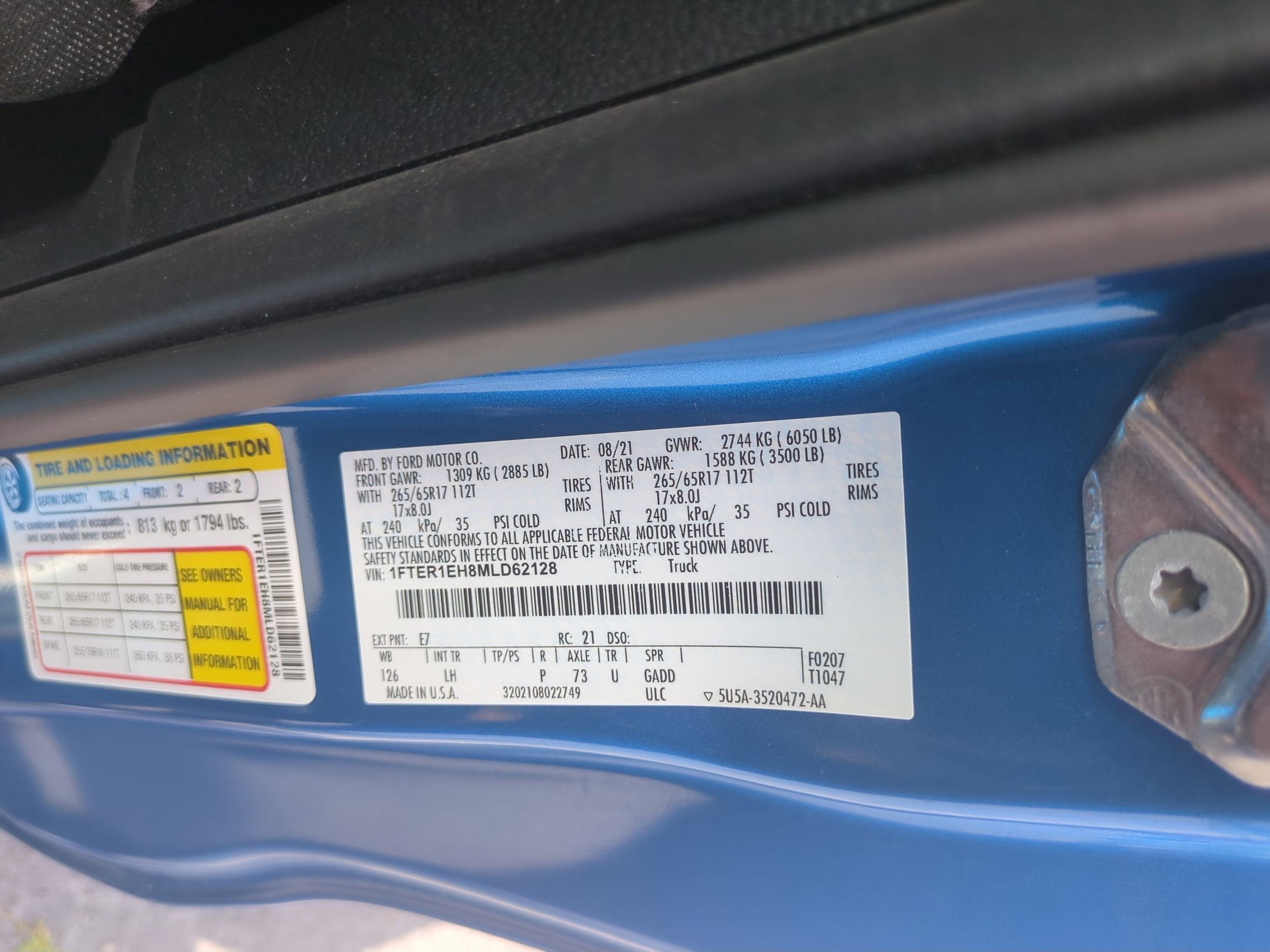 2021 Ford Ranger XLT