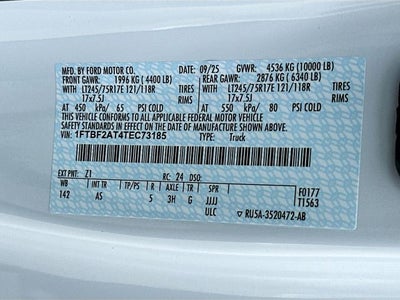 2026 Ford F-250SD XL 2WD REG CAB