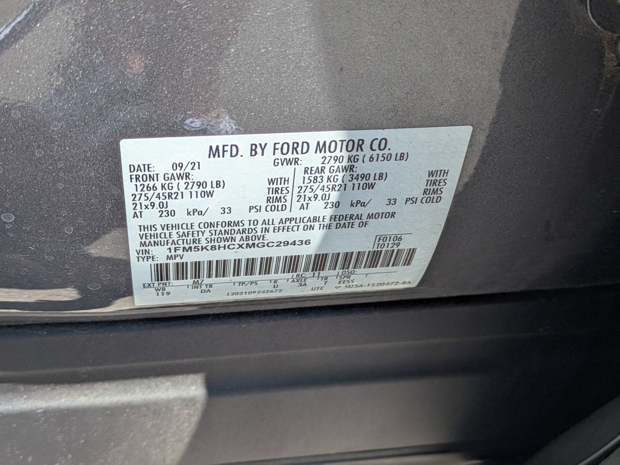 2021 Ford Explorer Platinum