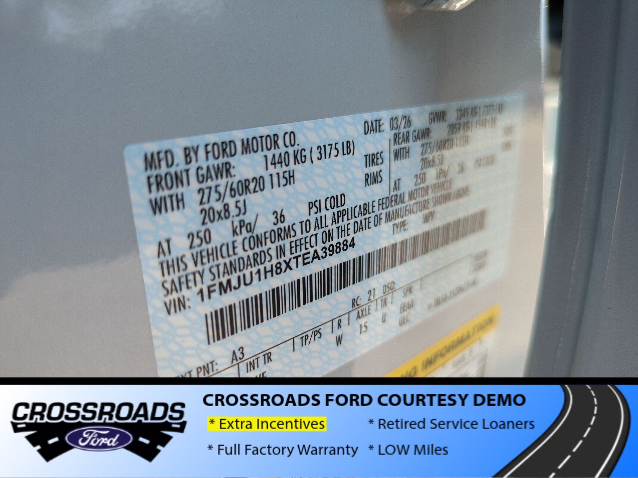 2026 Ford Expedition Active - Crossroads Courtesy Demo