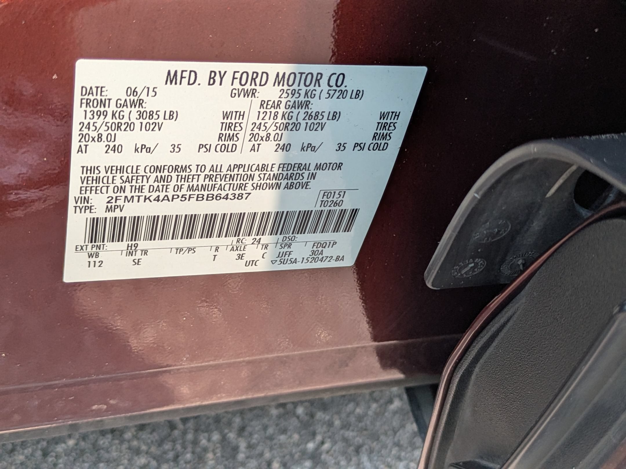 2015 Ford Edge Sport