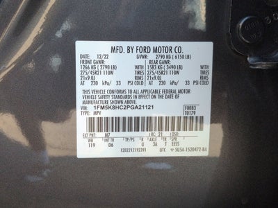 2023 Ford Explorer Platinum