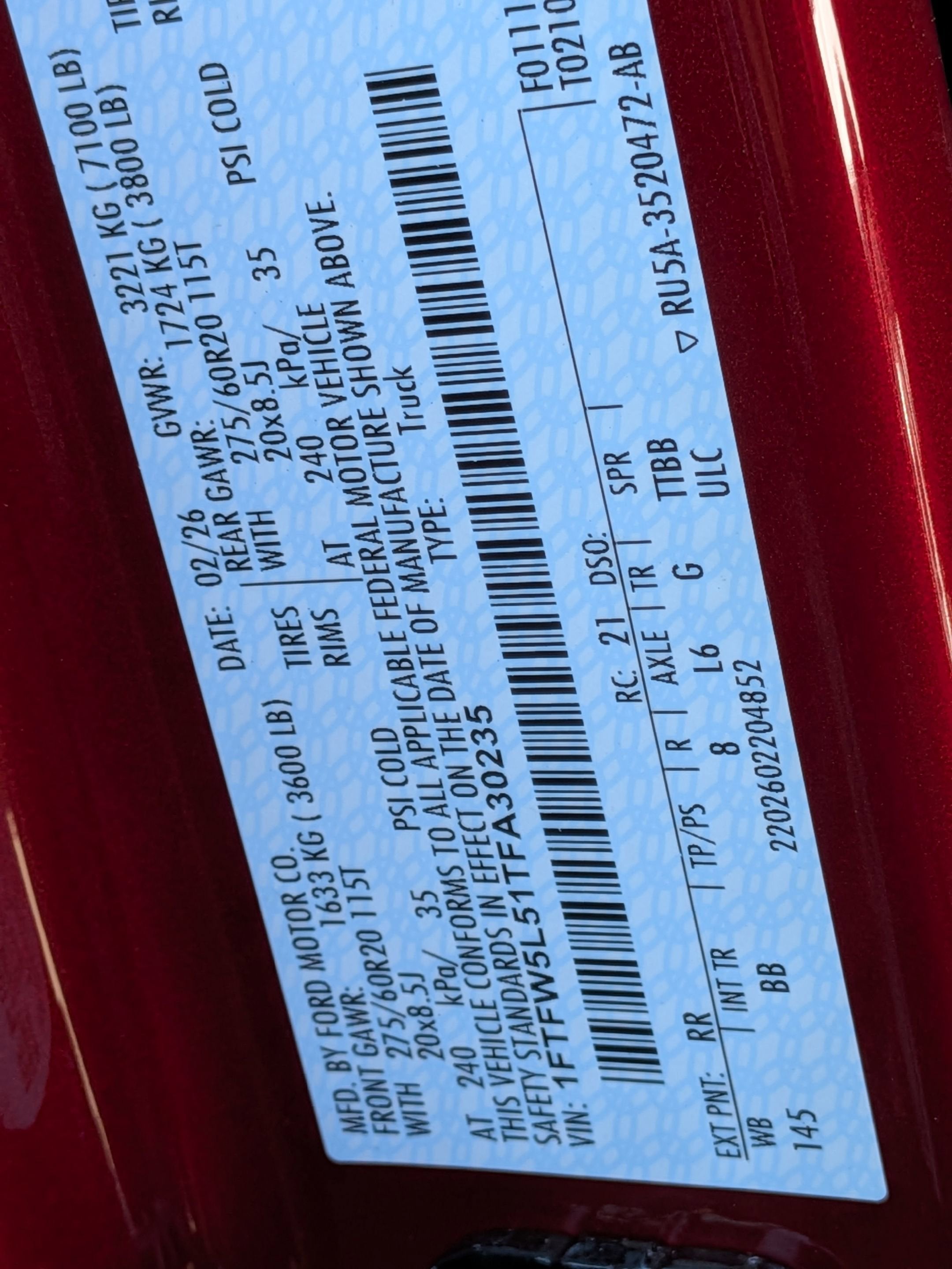 2026 Ford F-150 LARIAT