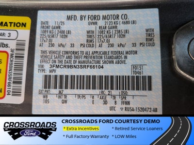 2025 Ford Bronco Sport Big Bend - Crossroads Courtesy Demo