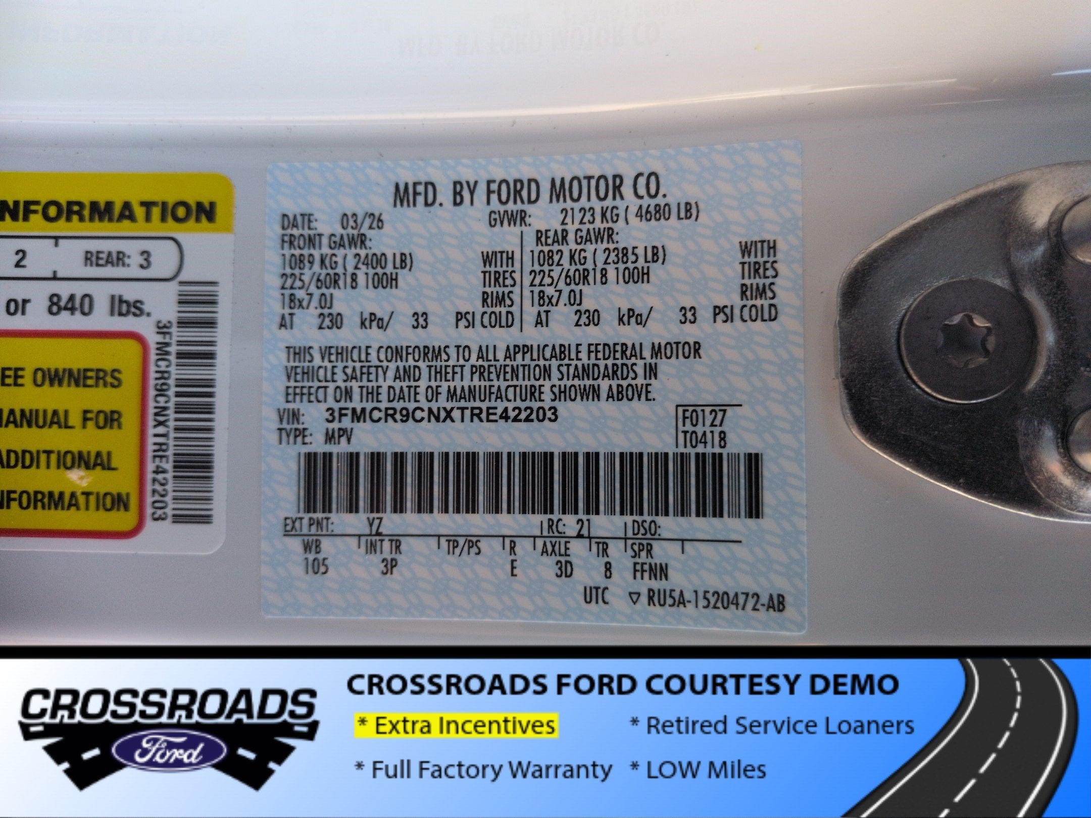 2026 Ford Bronco Sport Outer Banks - Crossroads Courtesy Demo