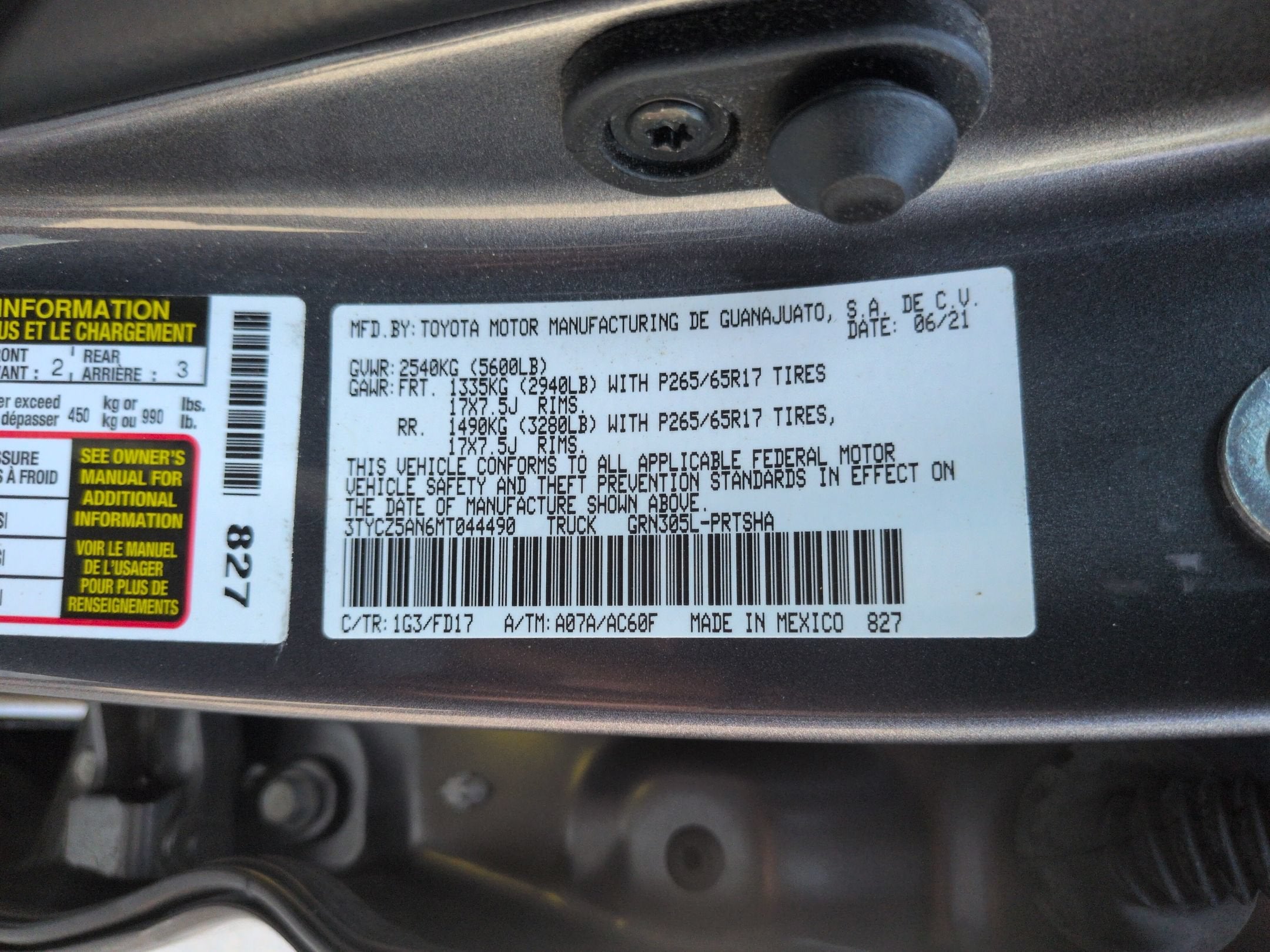 2021 Toyota Tacoma 4WD TRD Sport