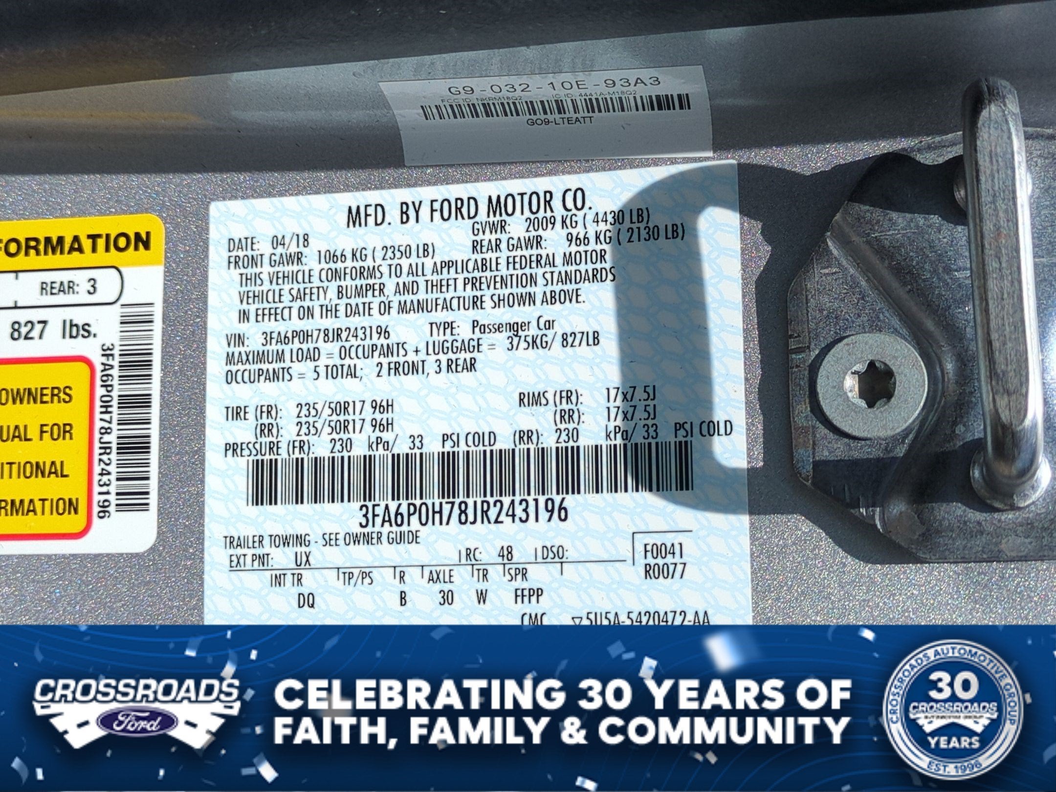 2018 Ford Fusion SE
