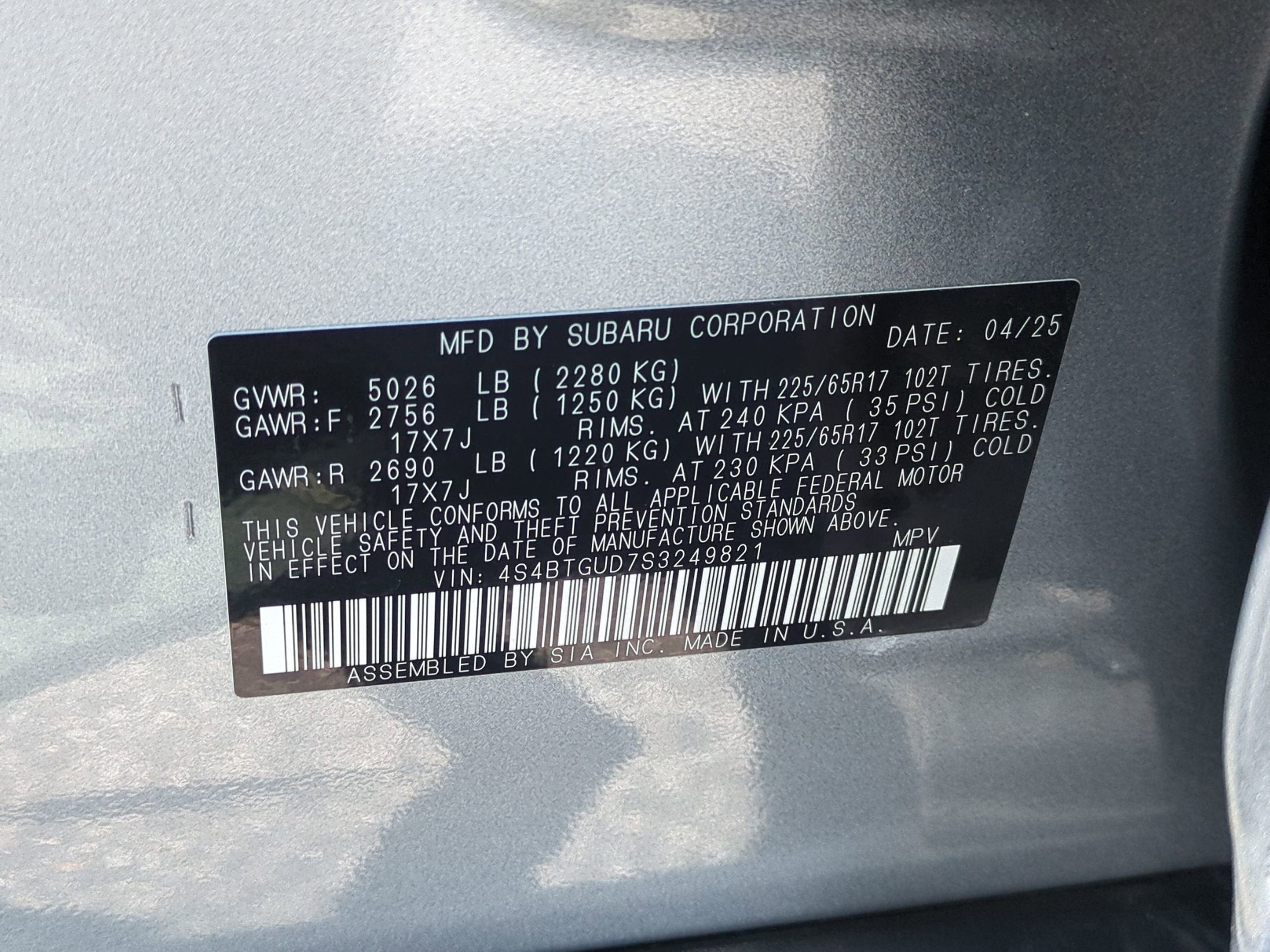 2025 Subaru Outback Wilderness