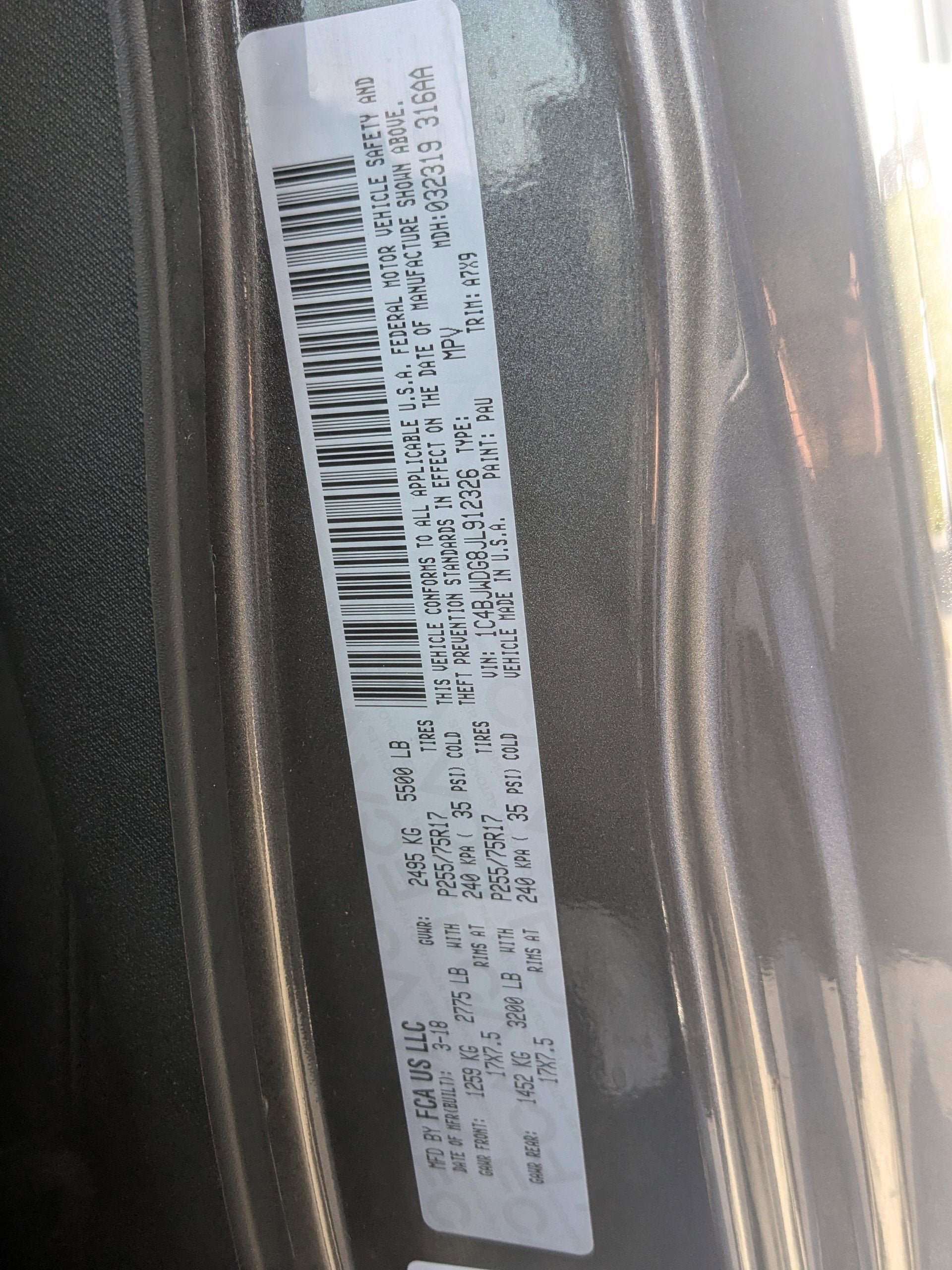 2018 Jeep Wrangler JK Unlimited Sport S