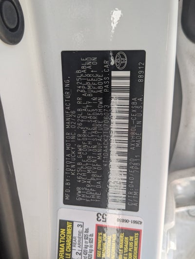 2026 Toyota Camry SE