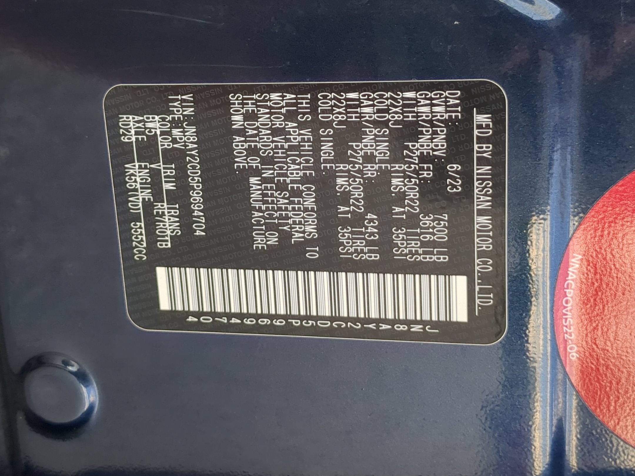 2023 Nissan Armada Platinum