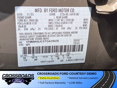 2026 Ford Explorer Tremor - Crossroads Courtesy Demo