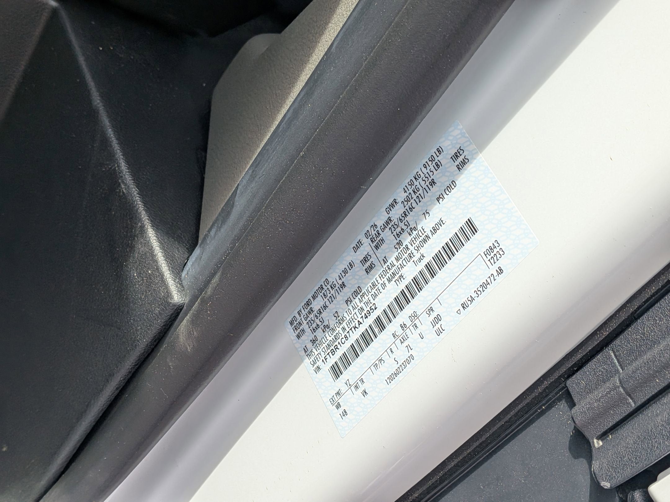 2026 Ford Transit Cargo Van Base