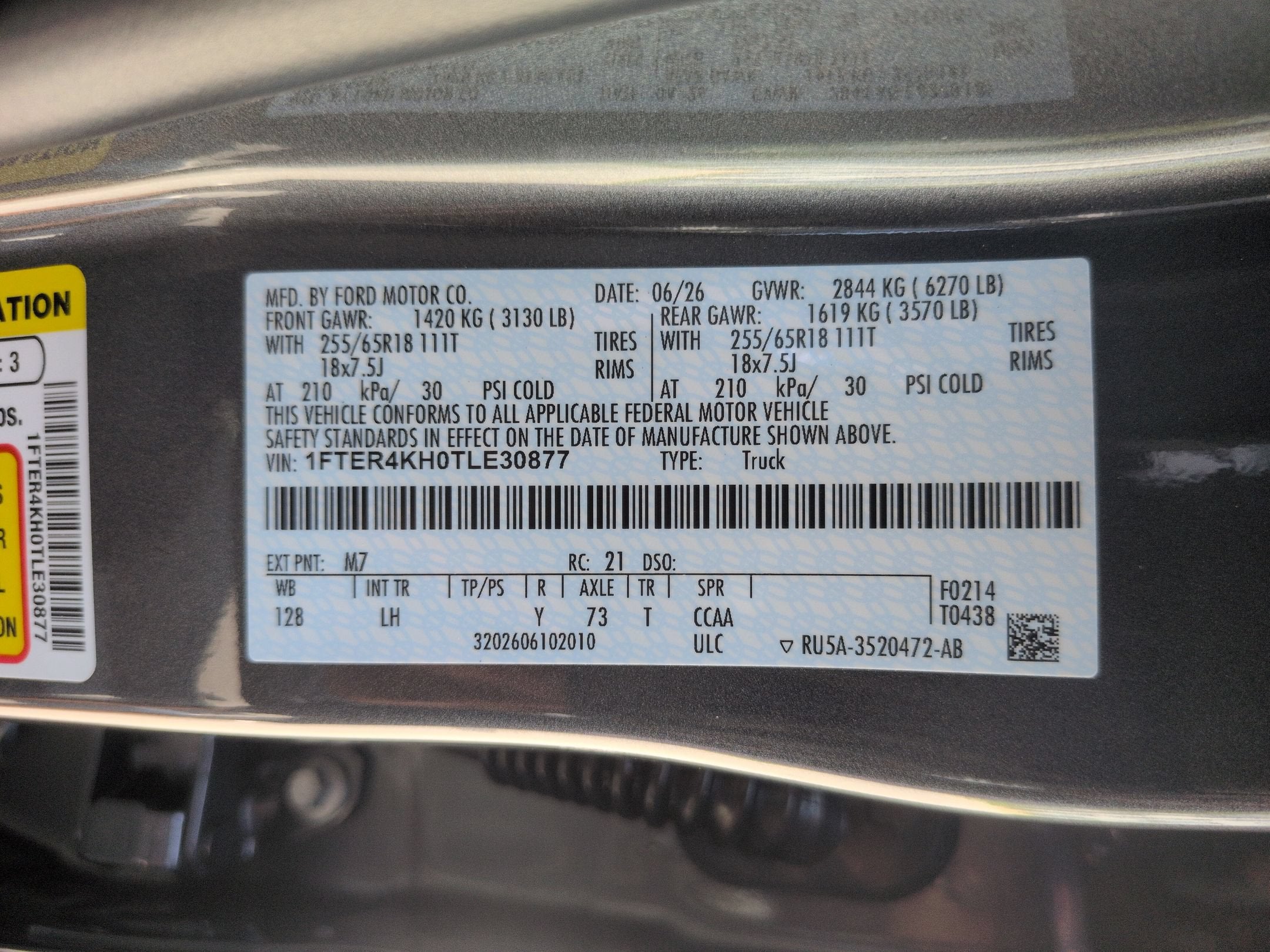 2026 Ford Ranger LARIAT