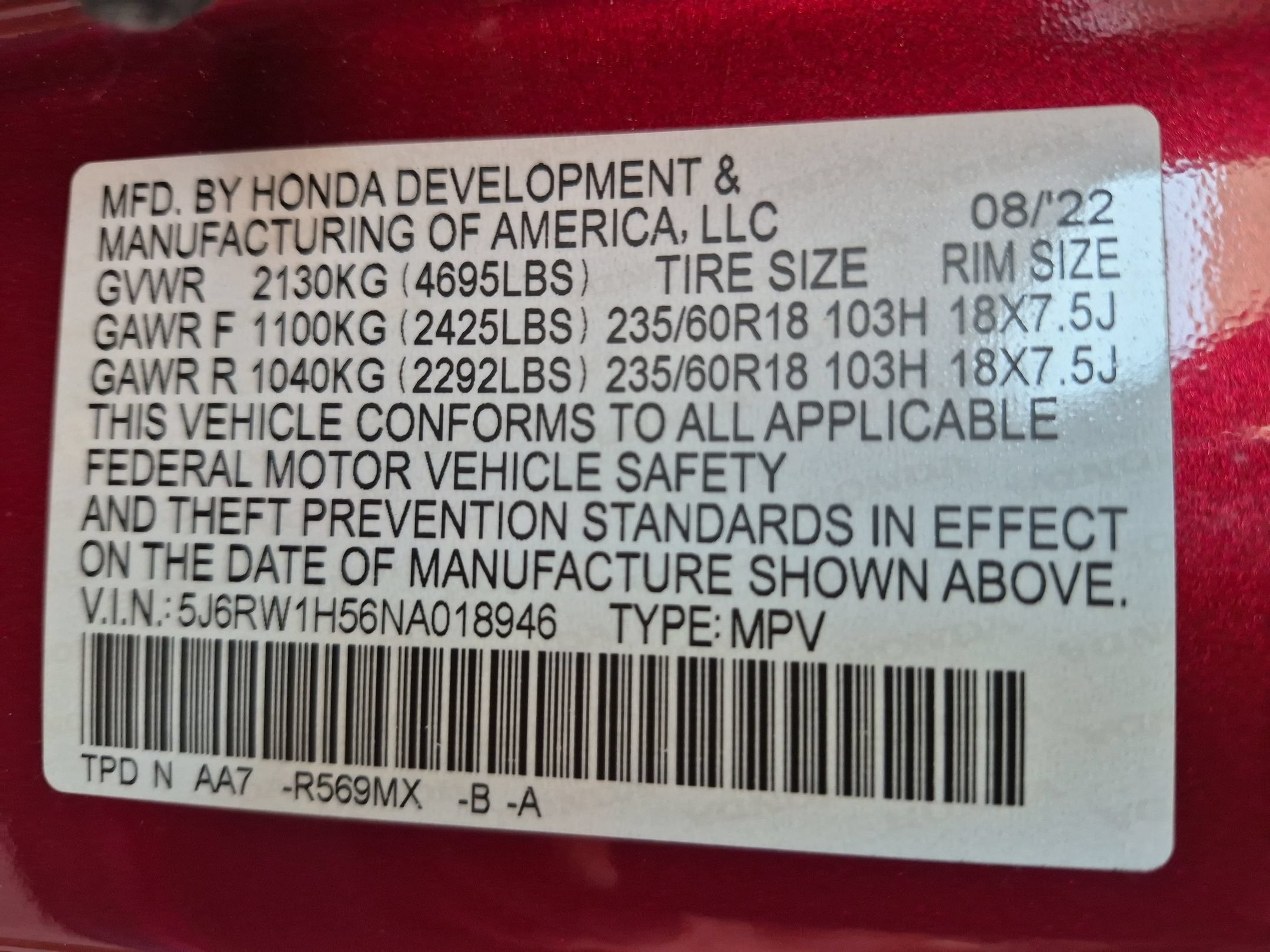 2022 Honda CR-V EX