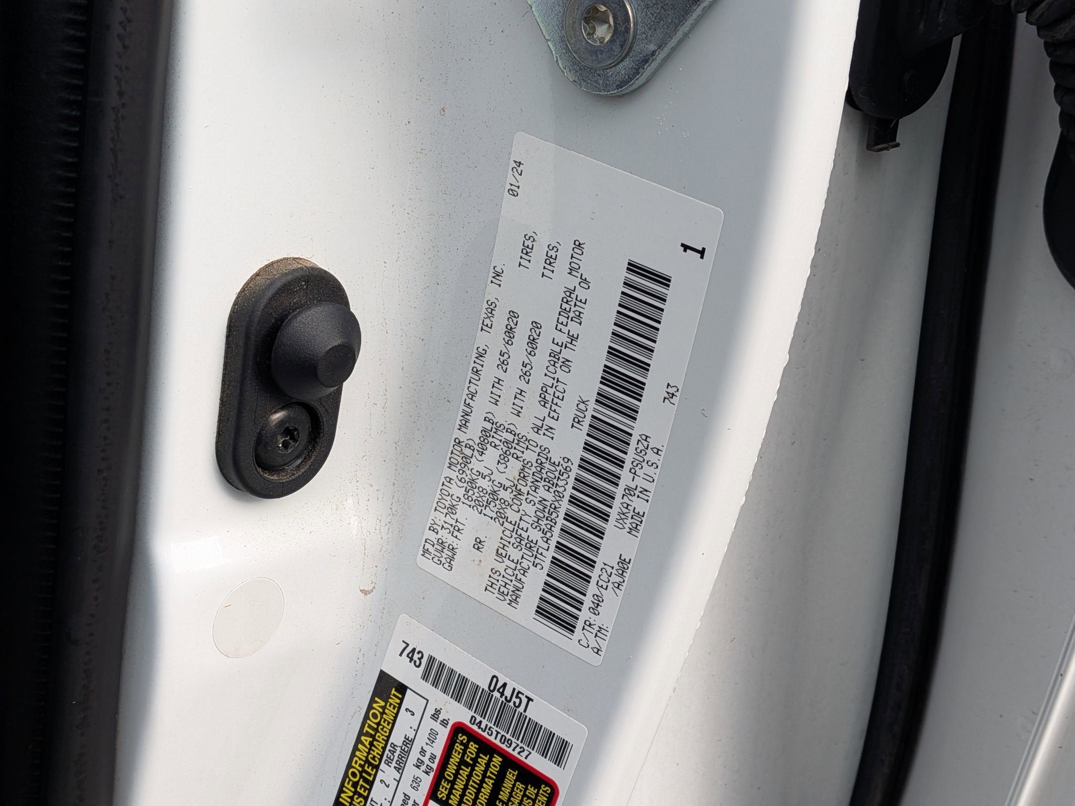 2024 Toyota Tundra 2WD SR5