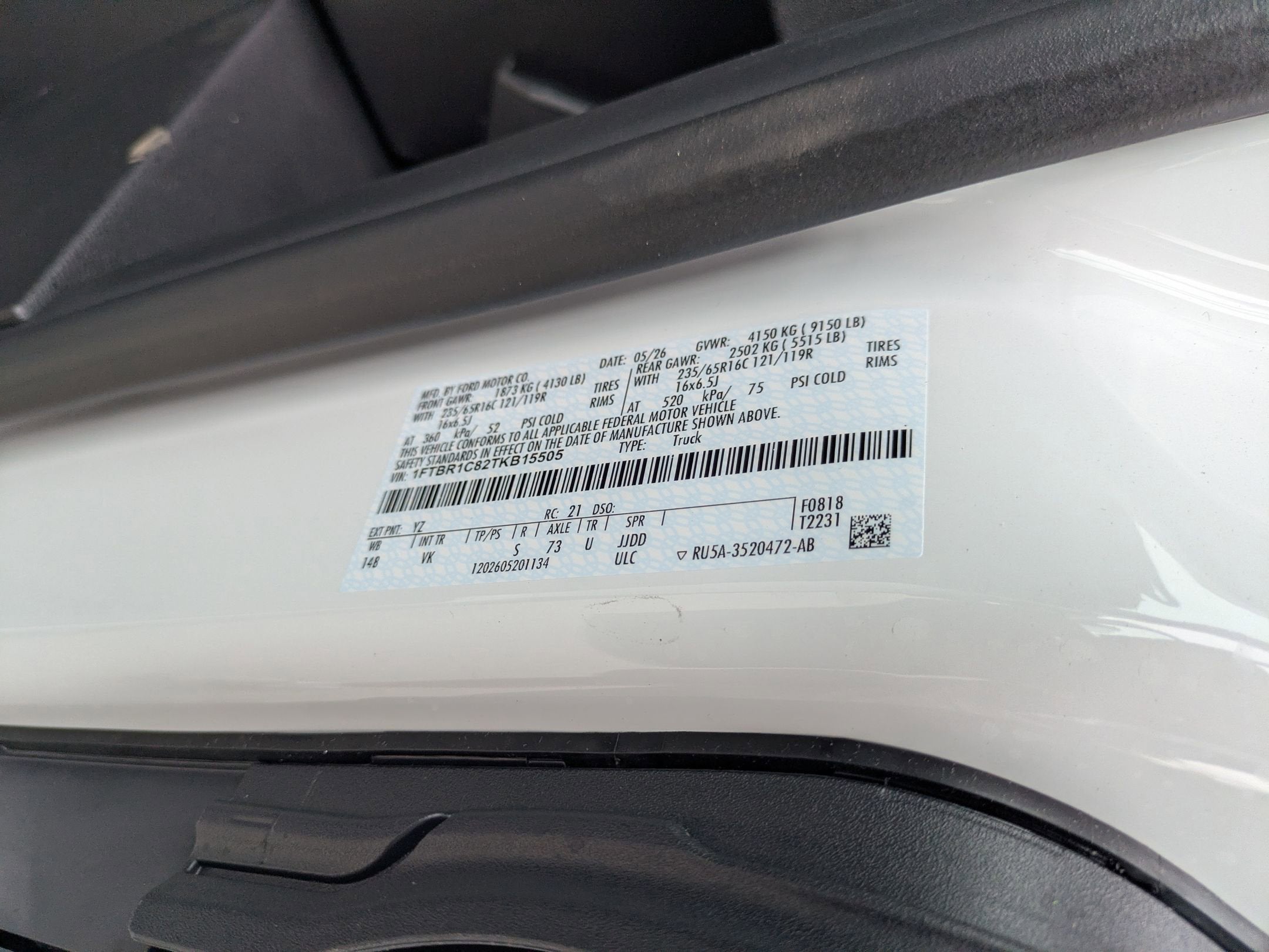 2026 Ford Transit Cargo Van Base