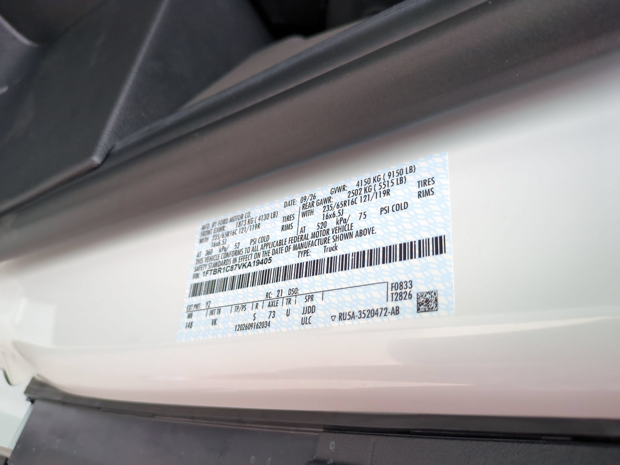 2027 Ford Transit Cargo Van Base