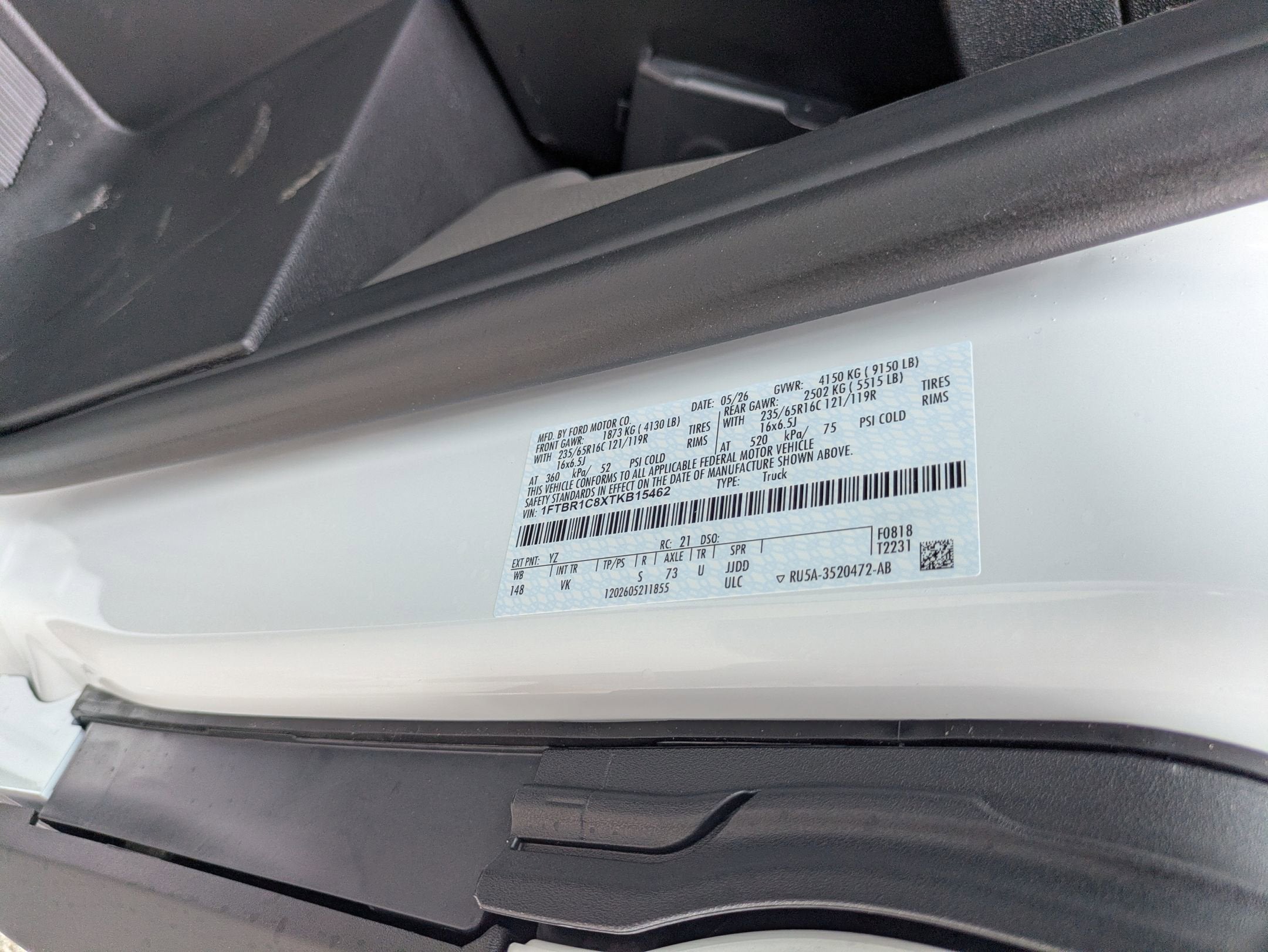2026 Ford Transit Cargo Van Base