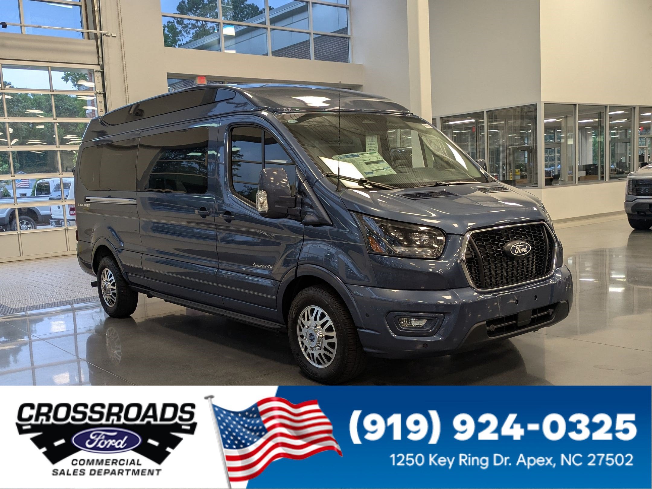 2026 Ford Transit Explorer Conversion 9 Passenger T-150 130" Low Rf 8800 GVWR AWD