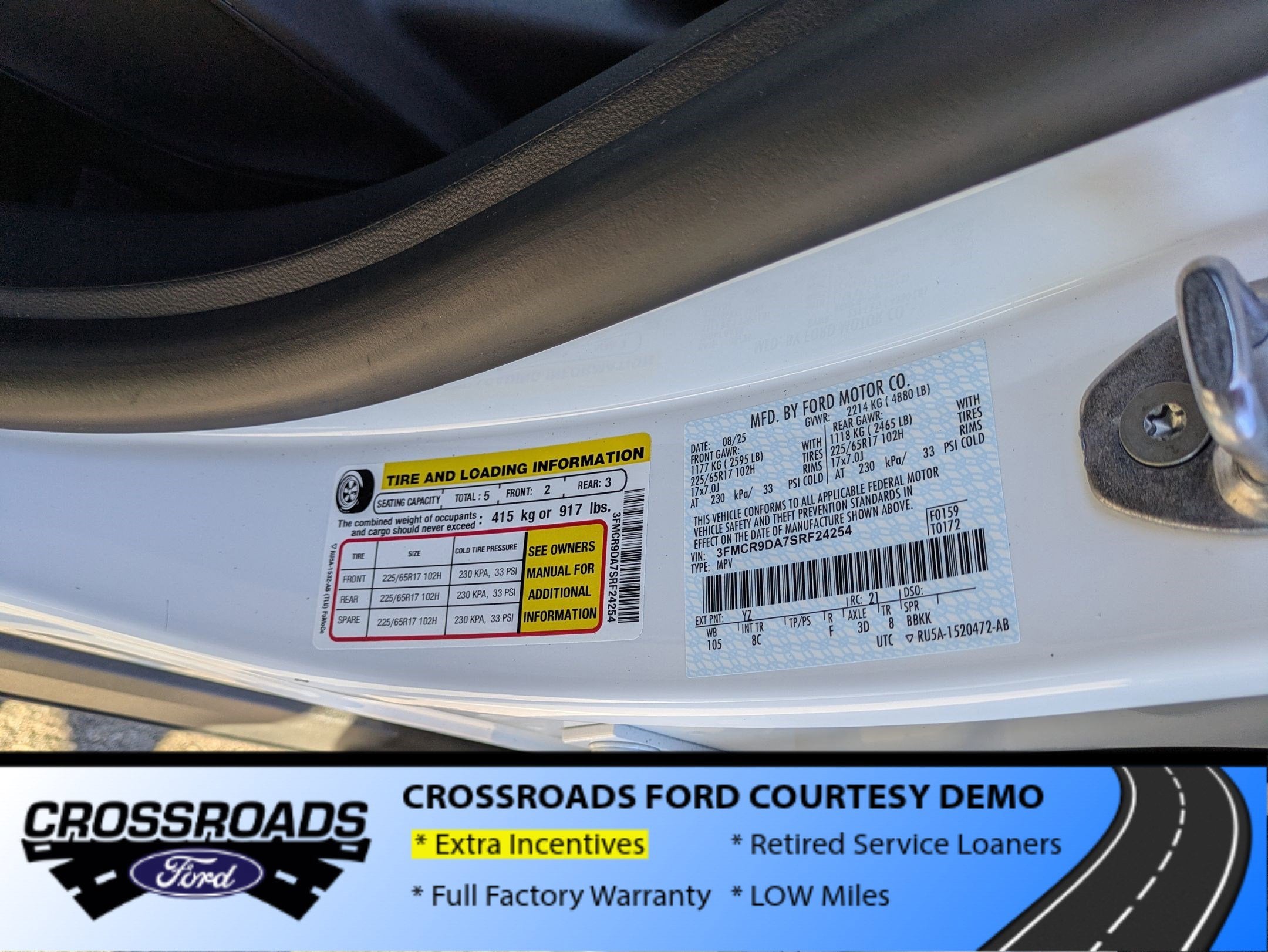 2025 Ford Bronco Sport Badlands - Crossroads Courtesy Demo