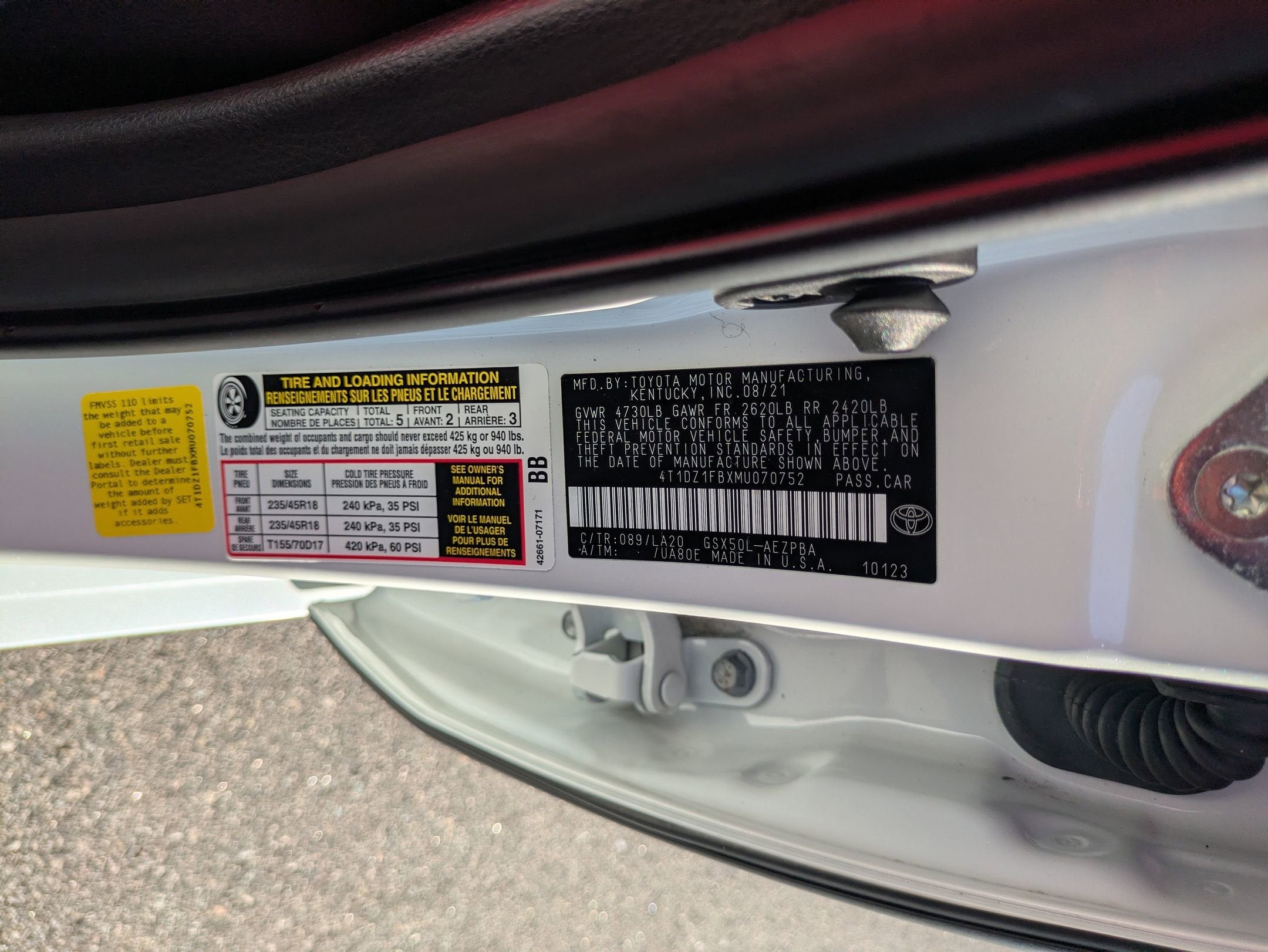 2021 Toyota Avalon Limited