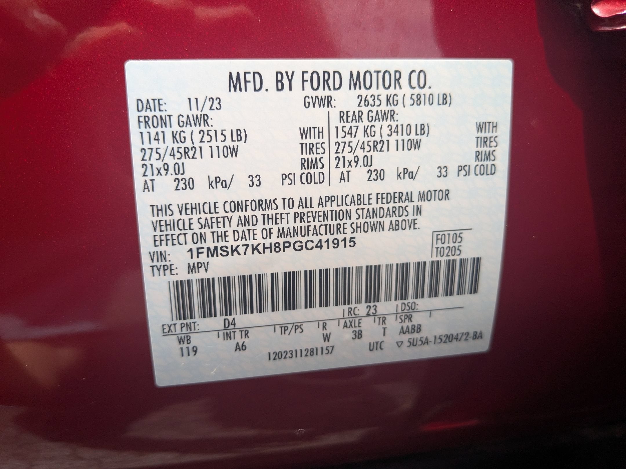 2023 Ford Explorer ST-Line