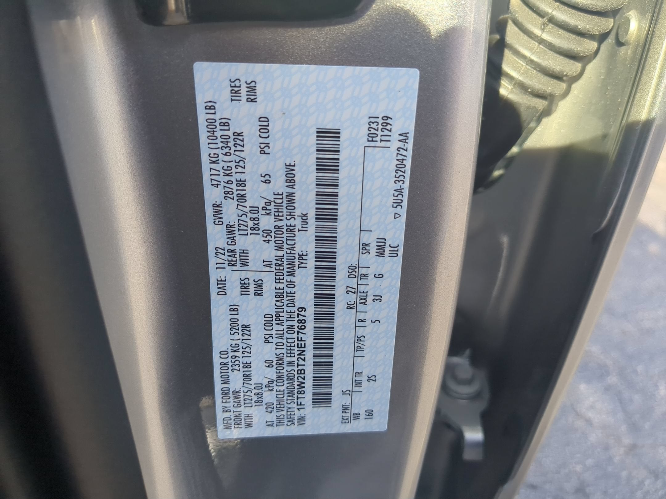 2022 Ford Super Duty F-250 SRW XLT