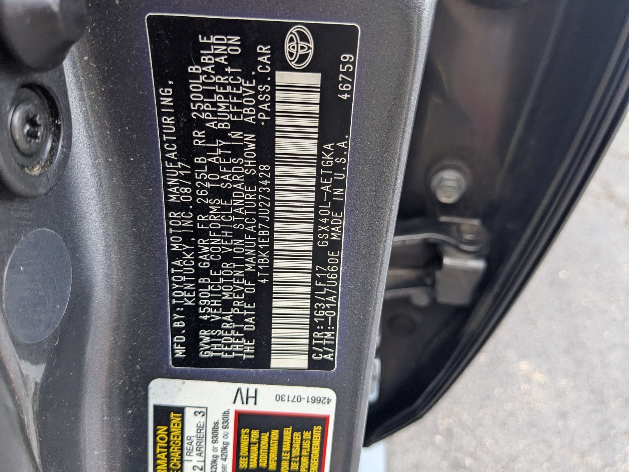 2018 Toyota Avalon XLE Premium