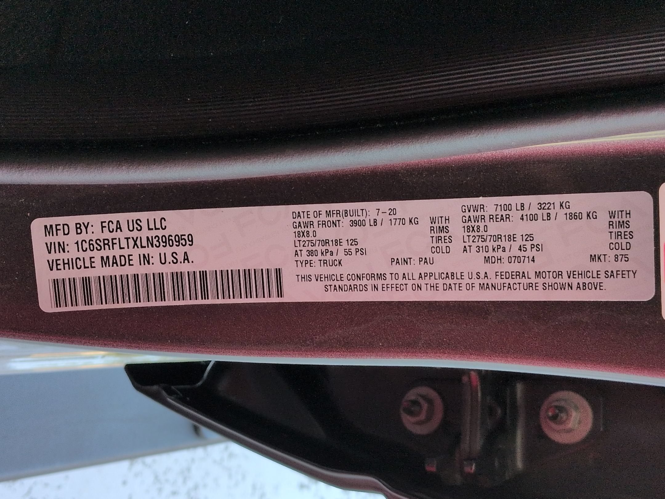 2020 RAM 1500 Rebel