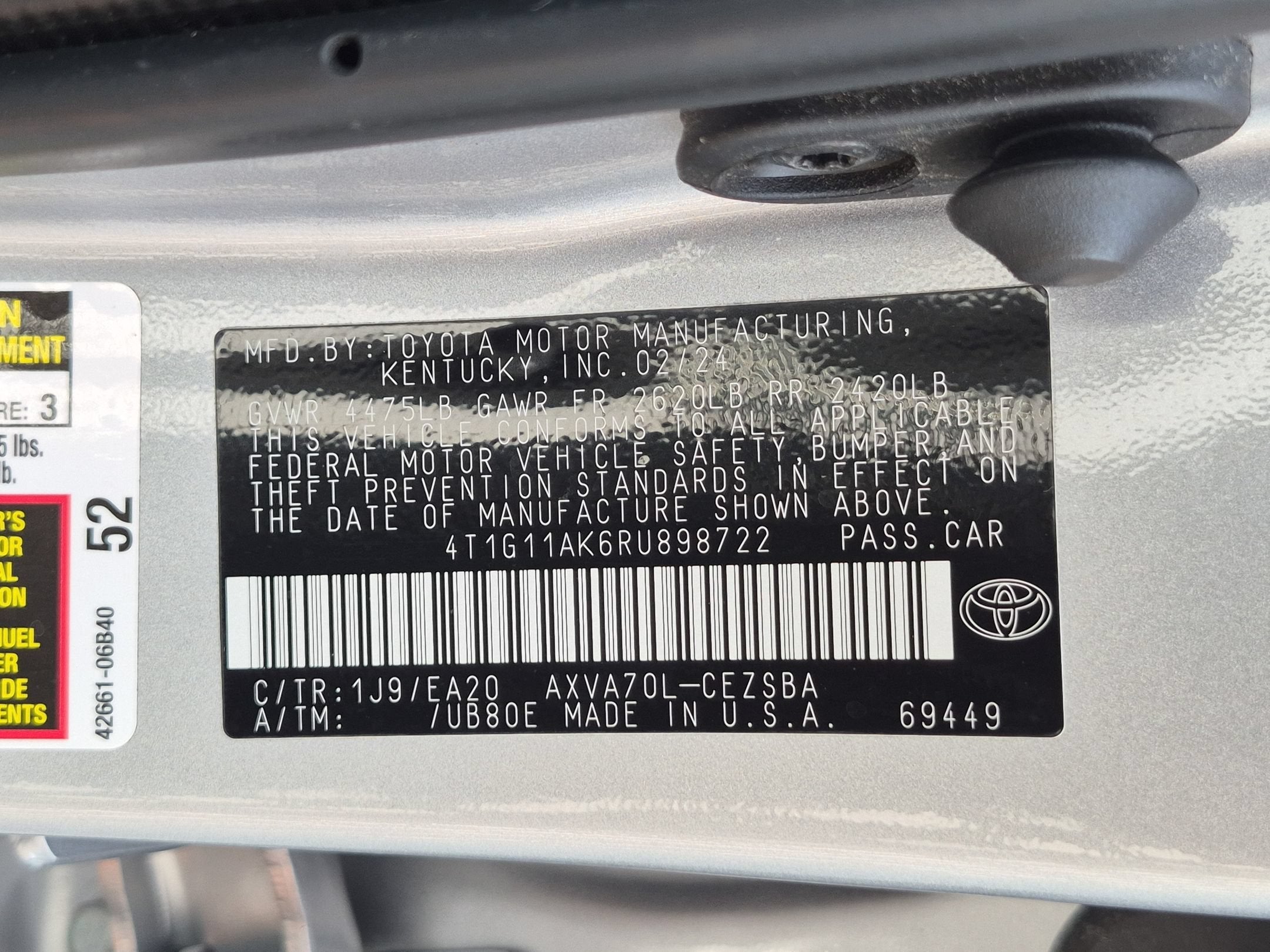 2024 Toyota Camry SE